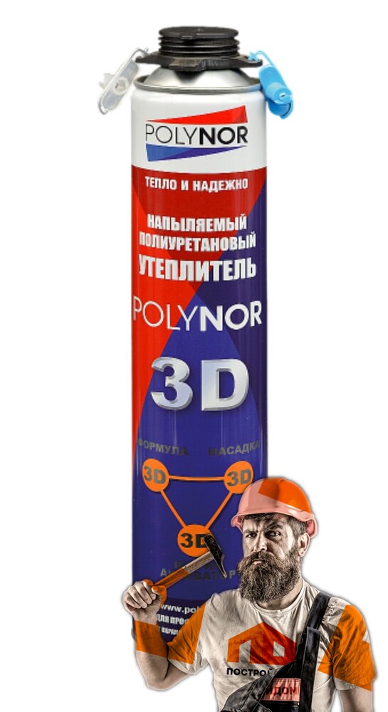 Утеплитель Polynor 3D (напыляемый Полинор)